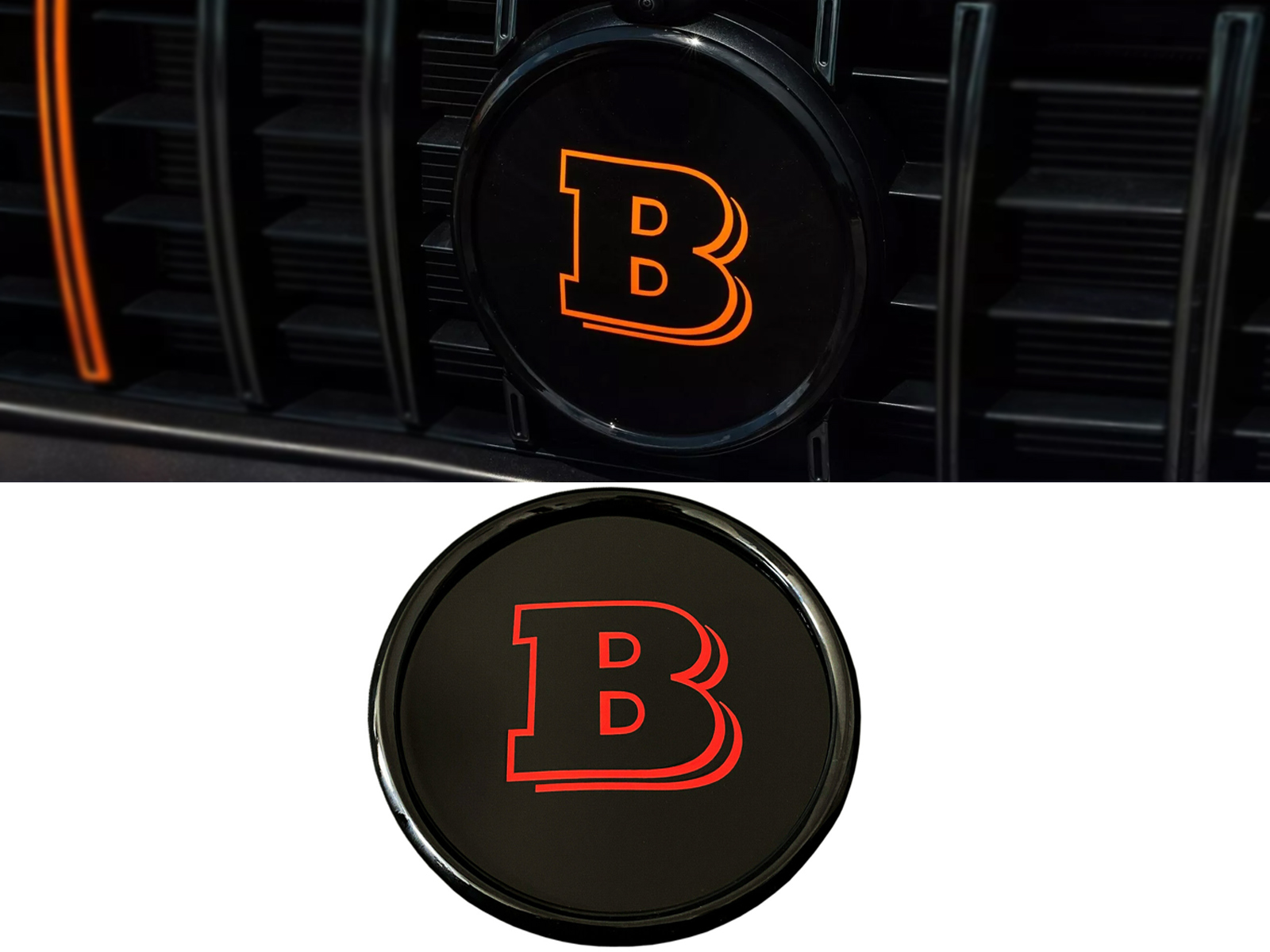 Mercedes-Benz GLE GLC GLS C G-Class W463a Front Grill Badge Grille Emblem Red Logo